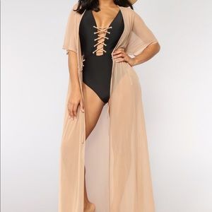 NWT sheer swim coverup